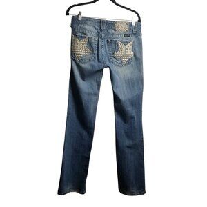 Miss Me Women's  Star Studded Bootcut Y2K Western Jeans Sz 30